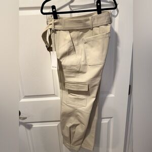 Dear John Penelope Belted Cargo Tapered Pearl Pants